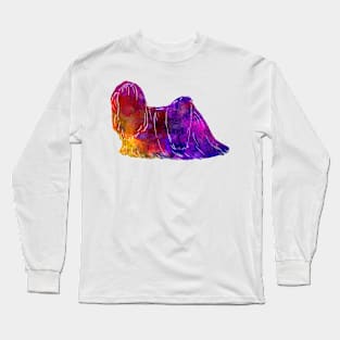 Lhasa Apso in watercolor Long Sleeve T-Shirt